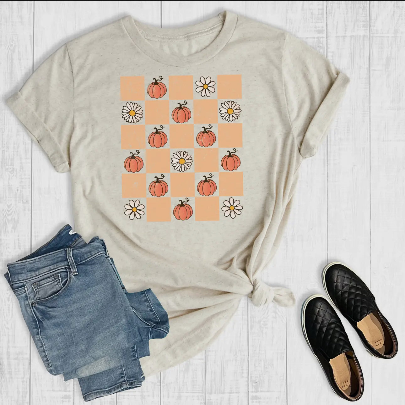 Pumpkins & Flowers Tee