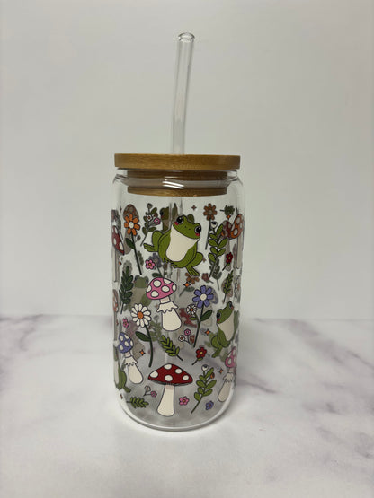 Toadstool Dreams Glass Cup