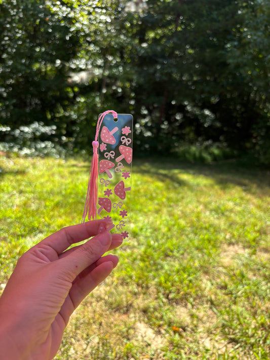 “Bows & Mushrooms” Bookmark