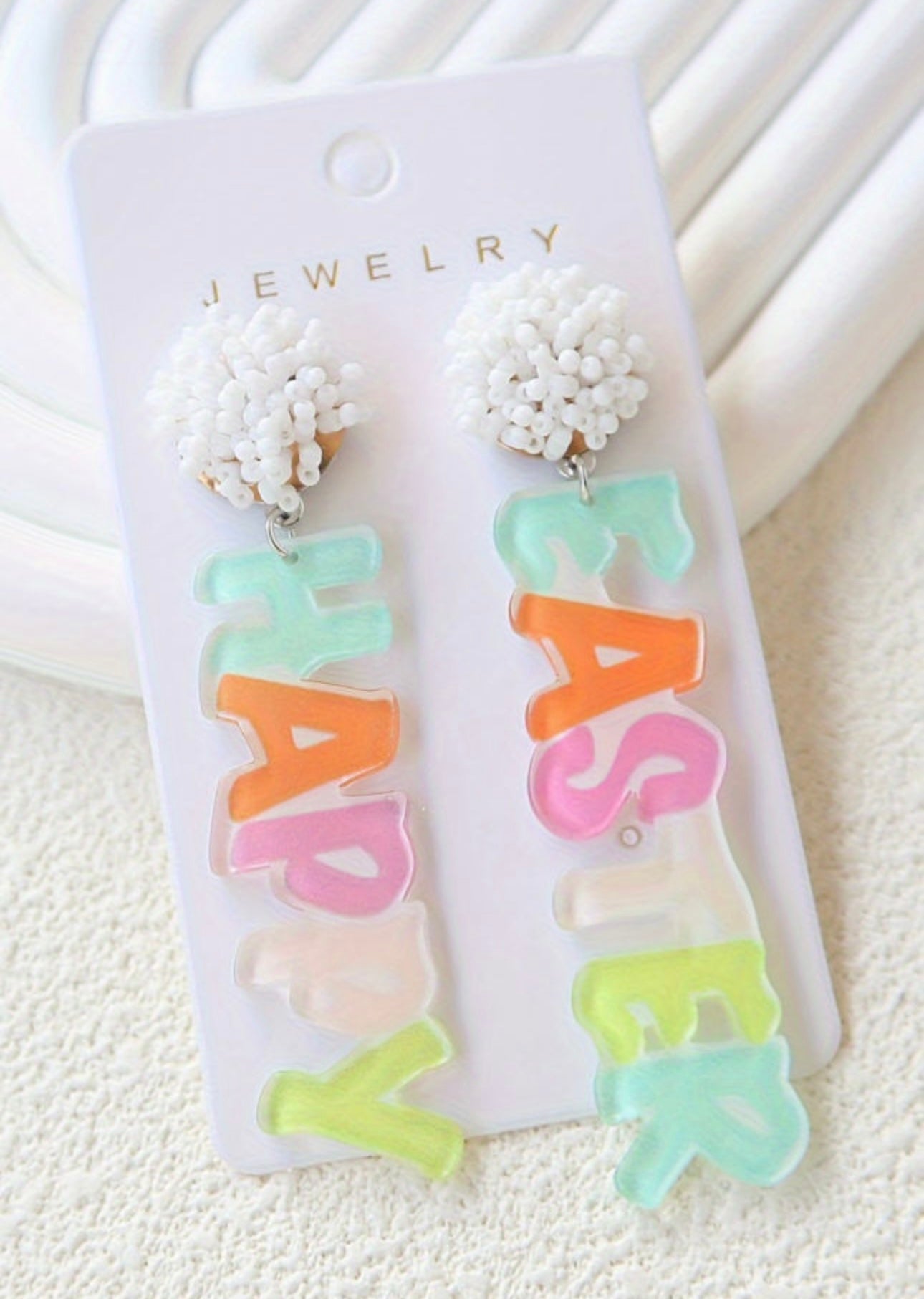 Happy Easter Dangle Earrings