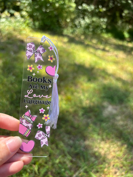 “Books Are My Love Language” Bookmark