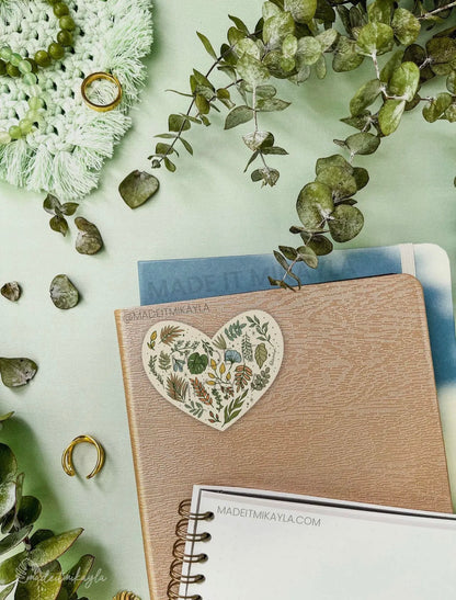 Foliage Heart Sticker By Made It Mikayla
