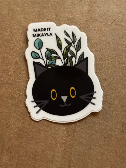 Black Cat Sticker by Made It Mikayla