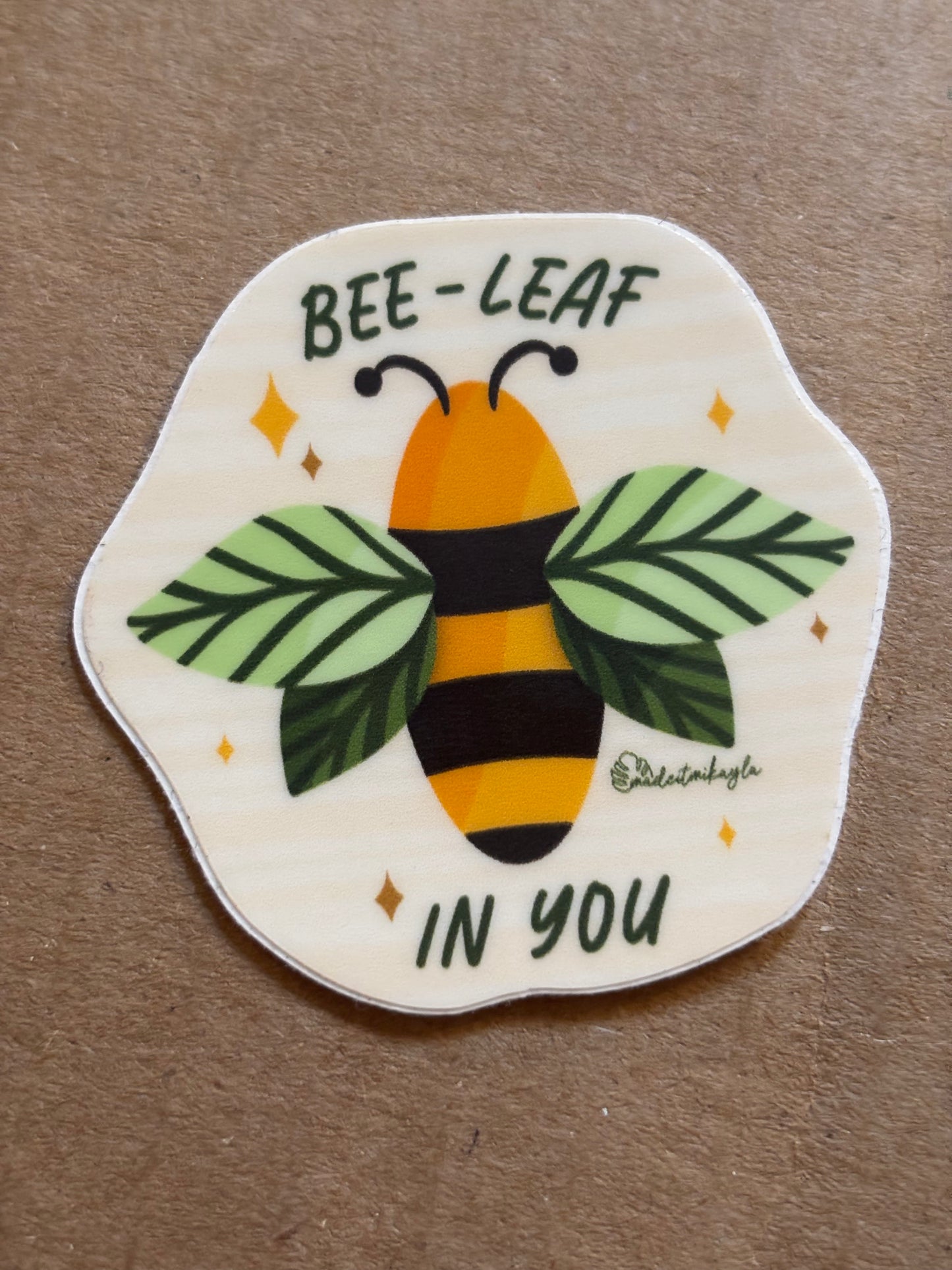 Bee-Leaf In You Sticker by Made It Mikayla
