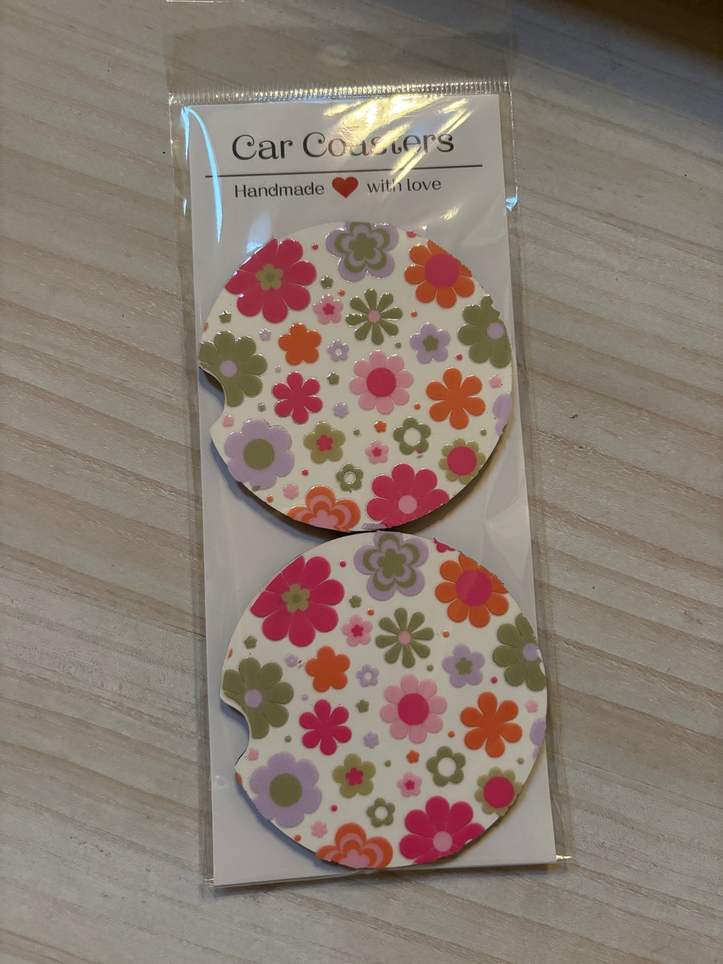 “Floral Daydream 🌸🦋” Car Coasters