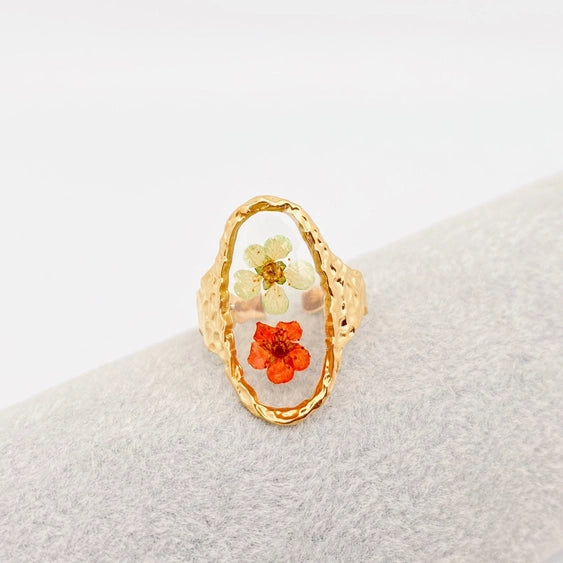 18K Gold Plated Stainless Steel Floral Rings (hand picked at random specially for you, from me❤️)