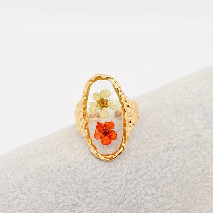 18K Gold Plated Stainless Steel Floral Rings (hand picked at random specially for you, from me❤️)