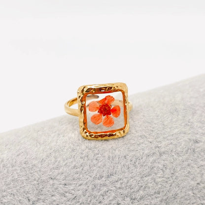 18K Gold Plated Stainless Steel Floral Rings (hand picked at random specially for you, from me❤️)